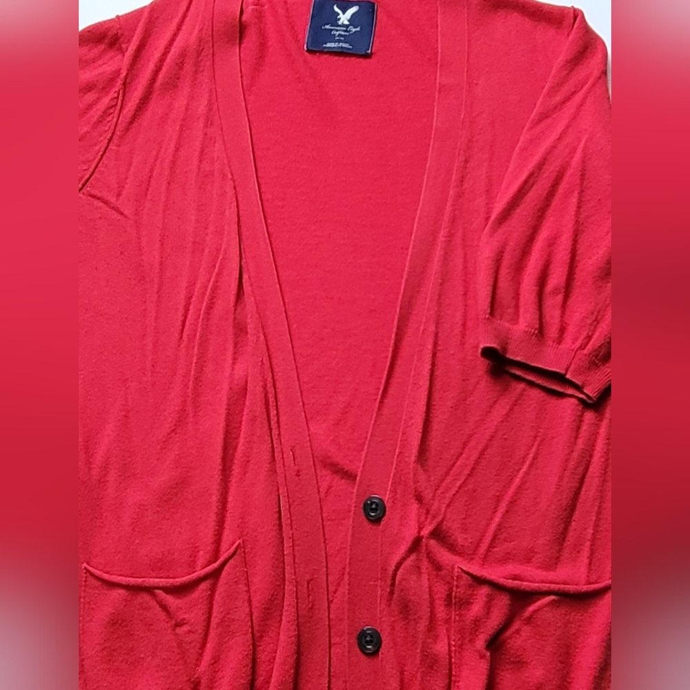 3/$15 American Eagle short sleeve cardigan with pockets